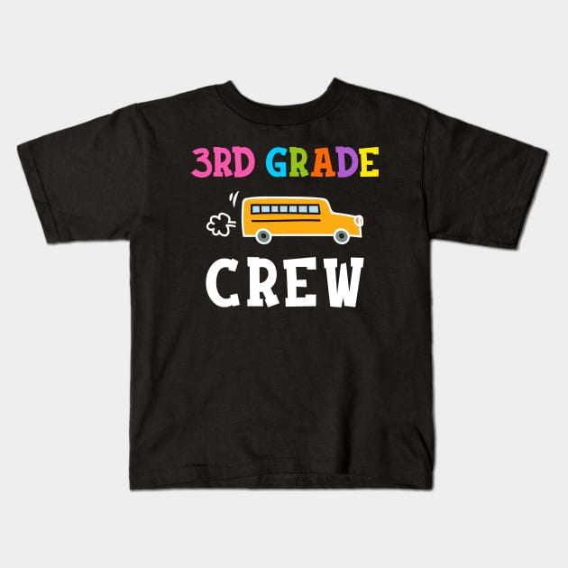 3rd Grade Crew T-shirt Back to School Teacher Gifts Kids T-Shirt by hardyhtud